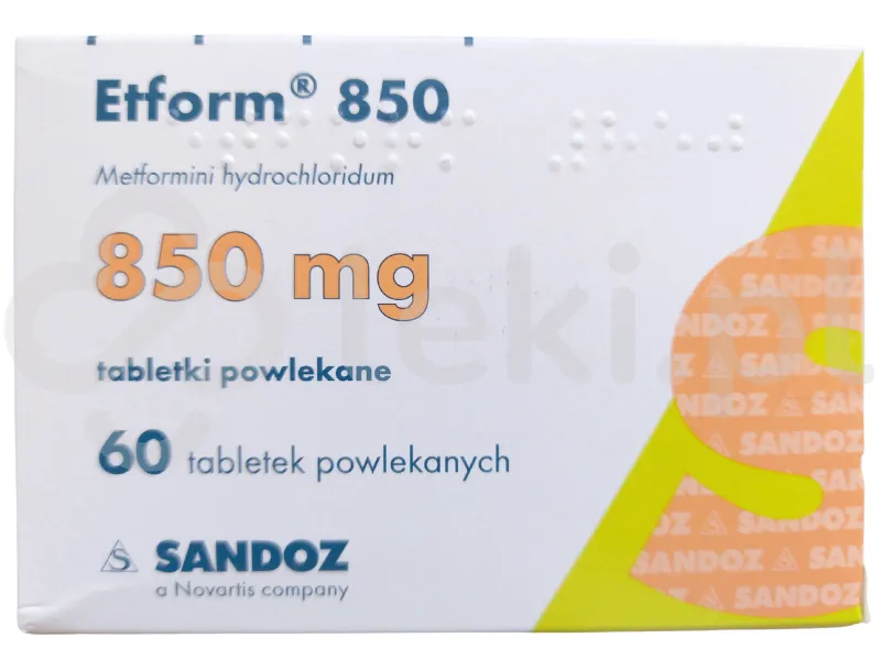 Etform 850 tablets, film-coated
