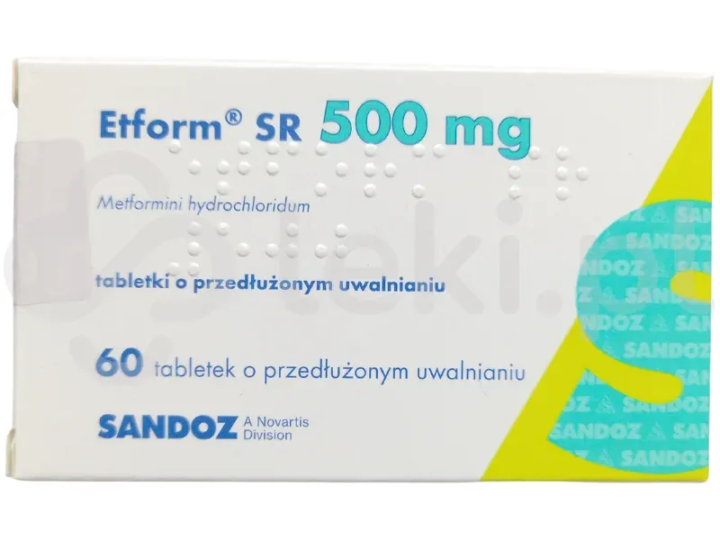 Etform sr tablets, prolonged release
