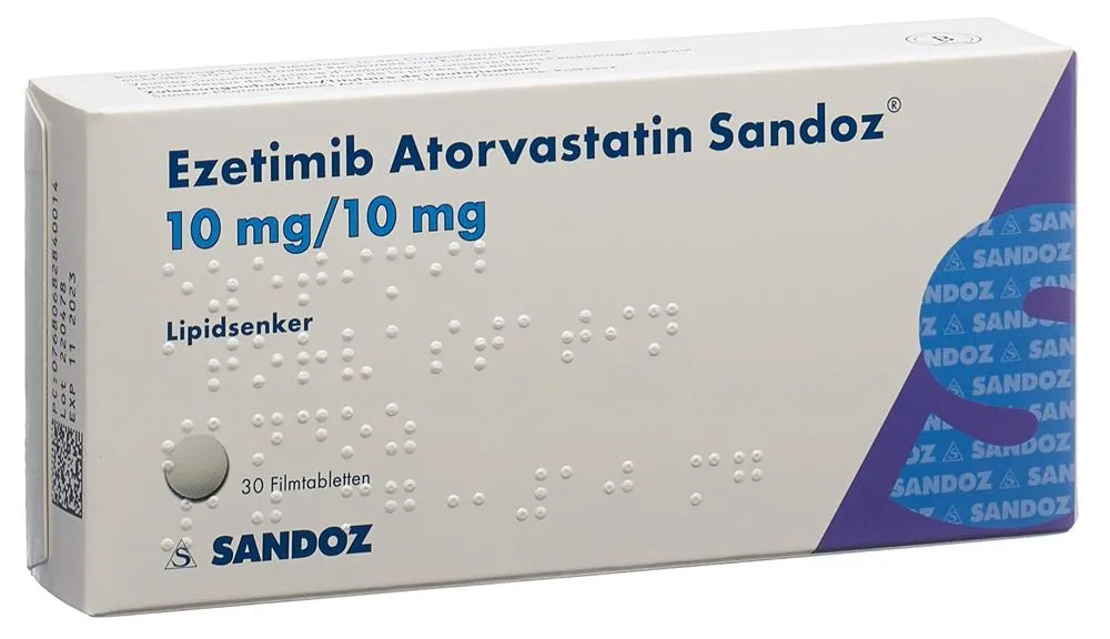 Ezetimiba y atorvastatina Sandoz compresse, rivestite con film