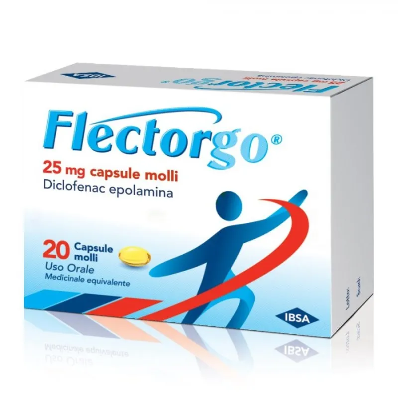 Flectorgo capsules, soft gelatin