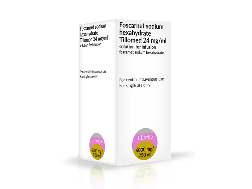 Foscarnet sodium hexahydrate tillomed solution for infusion