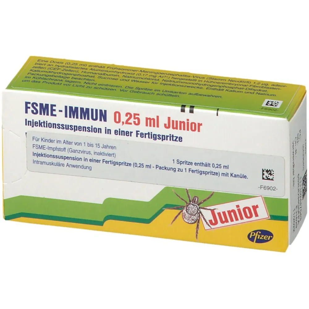 FSME-IMMUN 0,25 ml Junior soluzione per iniezione in ampolla-siringa