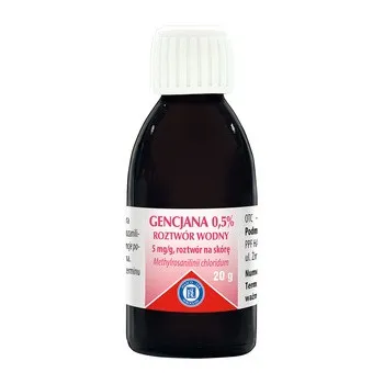 Gentiana 0.5% aqueous solution solution, topical