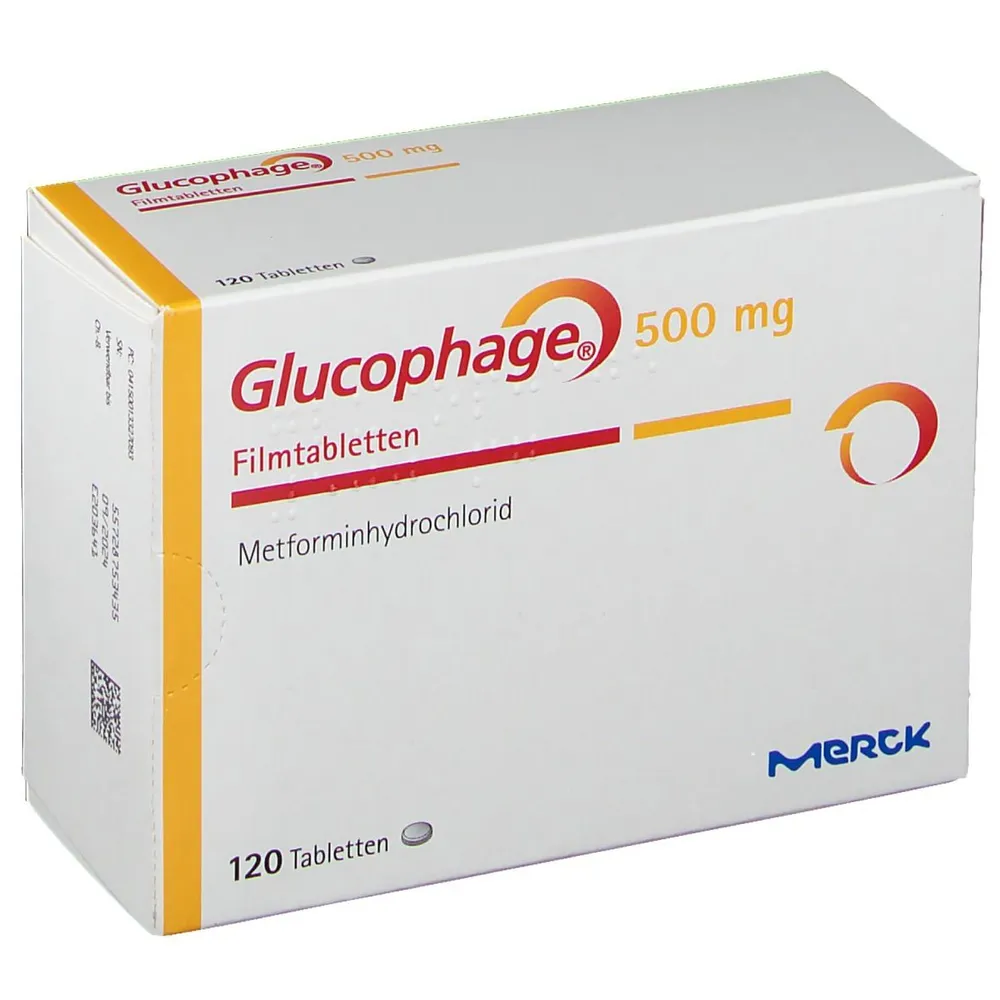Glucophage 500 mg tablets, film-coated