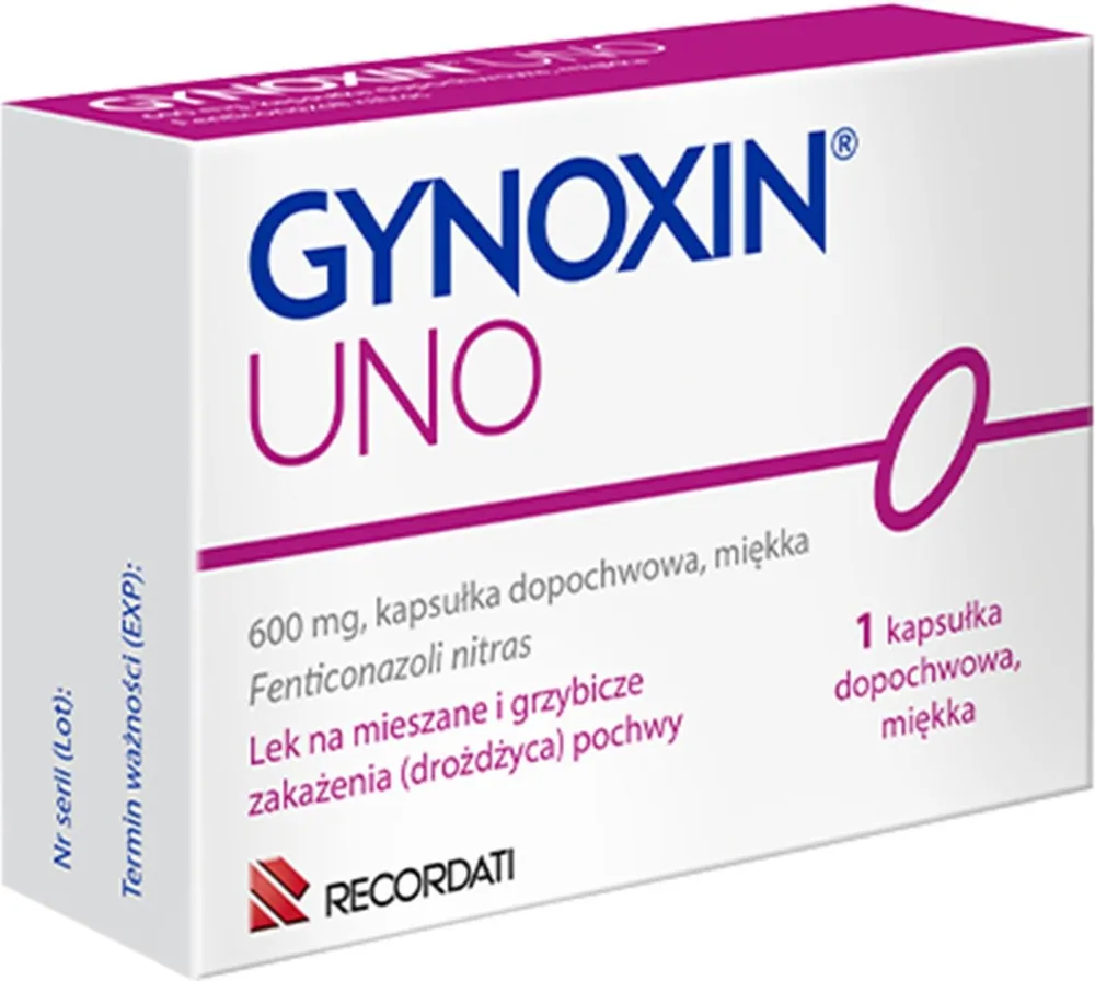 Gynoxin uno capsules, soft vaginal