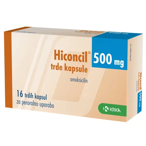 Hiconcil capsules, hard