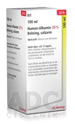 Human Albumin CSL Behring 200 g/l solución inyectable soluzione per infusione