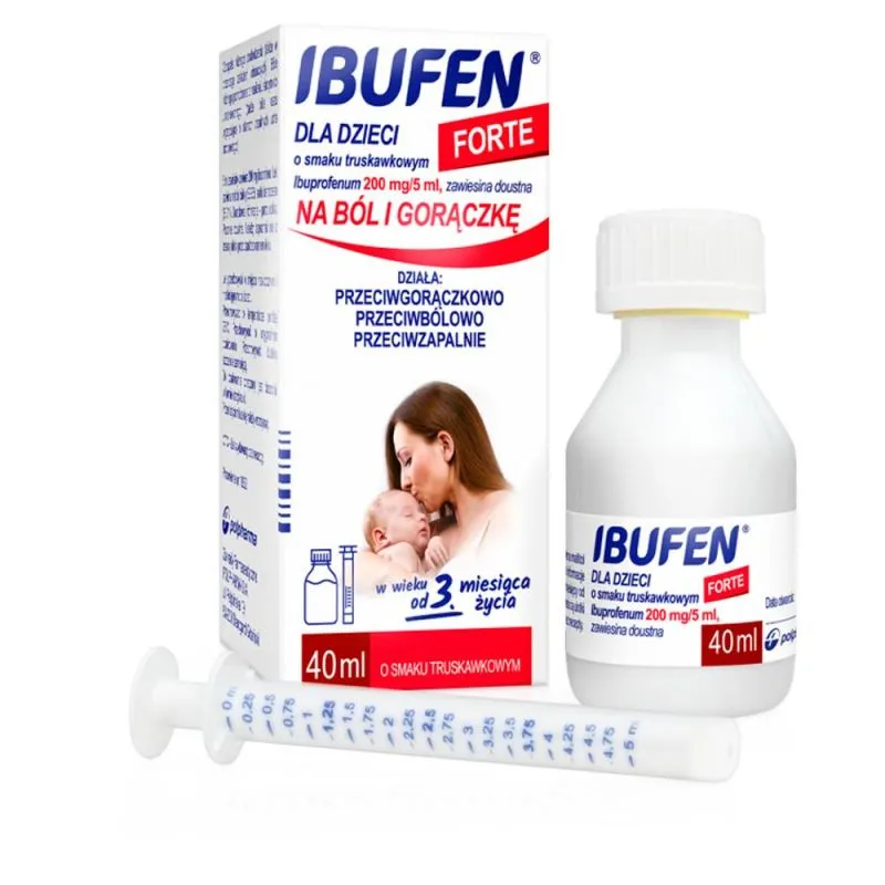 Ibufen para niños FORTE con sabor a fresa sospensione, orale