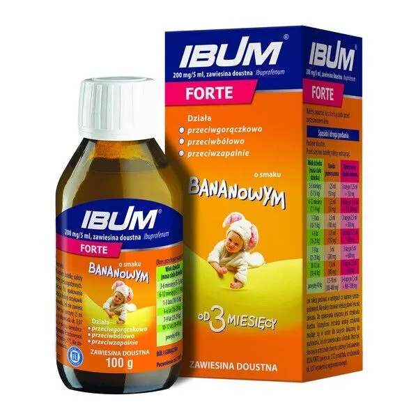 Ibum Forte (sabor a plátano) sospensione, orale
