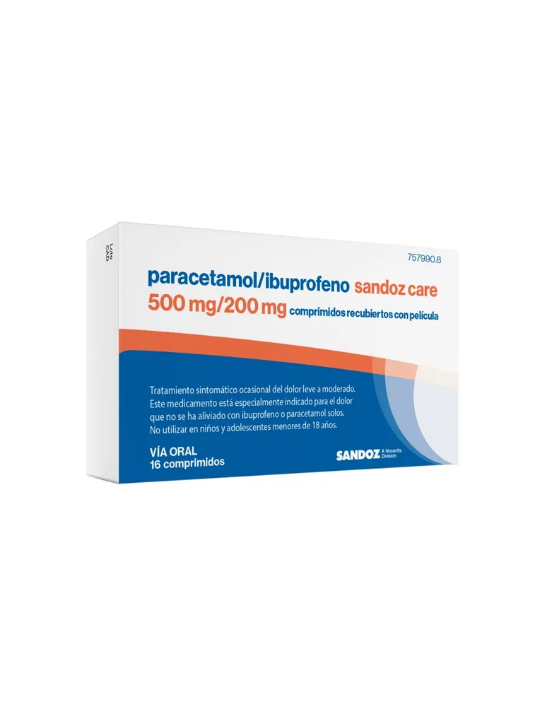 Ibuprofeno/paracetamol Sandoz compresse, rivestite con film