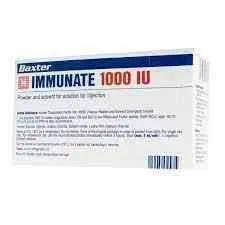Immunate 1000 iu fviii/750 iu vwf solution for injection, powder and solvent for preparation of