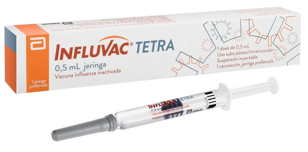 Influvac Tetra solución para inyección en ampolla-jeringa