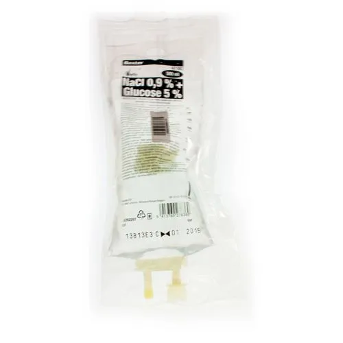 Solución de glucosa 5 % + cloruro de sodio 0,9 % 2:1 Viaflo soluzione per infusione
