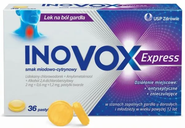 Inovox Express sabor miel-limón compresse, rivestite con film