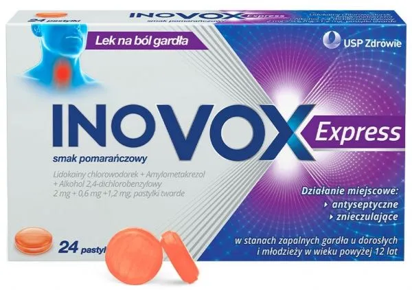 Inovox express orange flavor tablets, hard