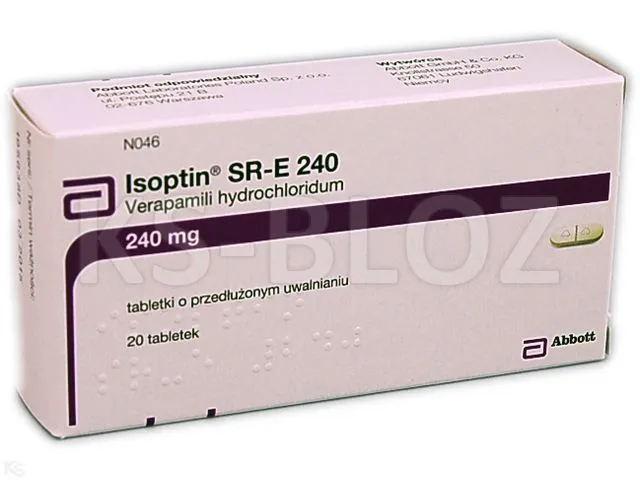 Isoptin sr-e 240 tablets, prolonged release