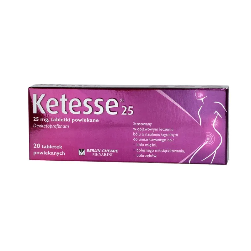 Ketesse 25 comprimidos recubiertos