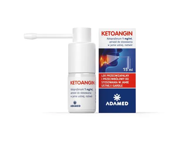 Ketoangin aerosol, para uso en la cavidad oral, solución