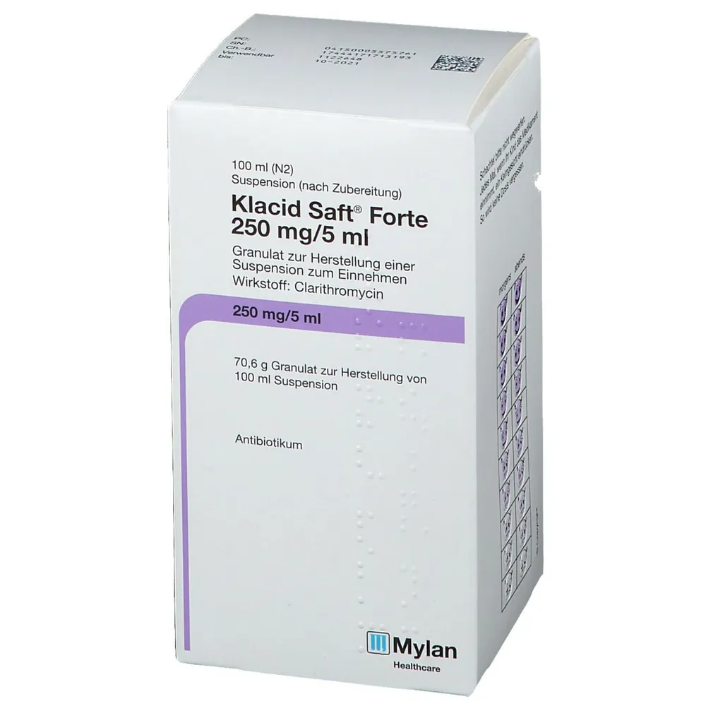 Klacid powder for preparation of oral suspension