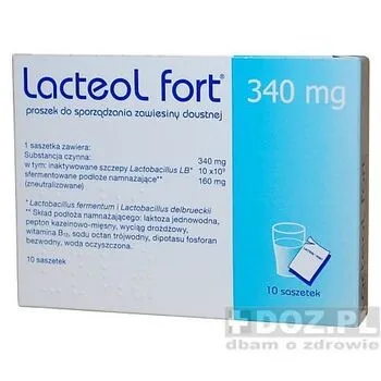 Lacteol Fort 340 mg polvo para preparación de suspensión oral