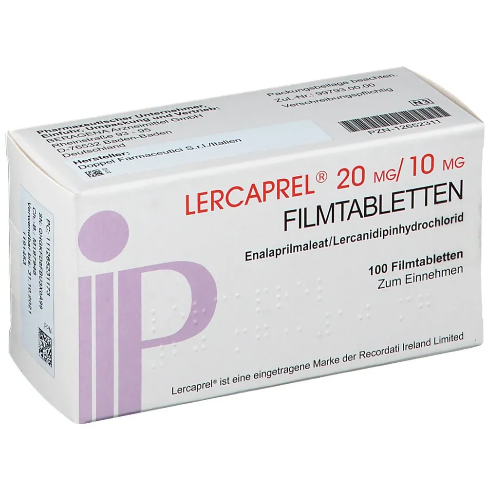 Lercaprel comprimidos recubiertos