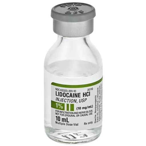 Lidocaína 1% Fresenius Kabi soluzione per iniezione