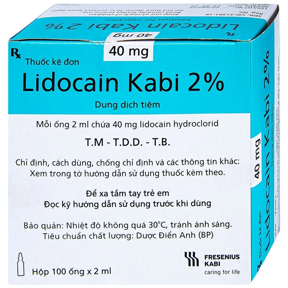 Lidocaína 2% Fresenius Kabi solución para inyección