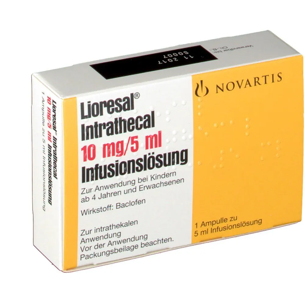 Lioresal Intrathecal 10 mg/5 ml solución para infusión