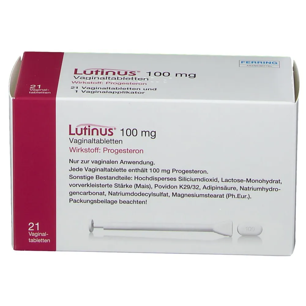 Lutinus comprimidos, vaginales