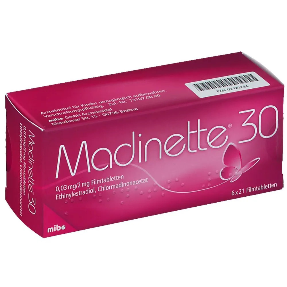 Madinette tablets, film-coated
