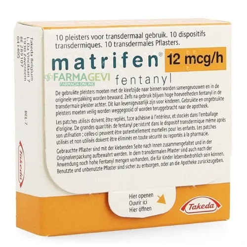 Matrifen 12 microgramos/hora sistema transdérmico sistema, transdermico