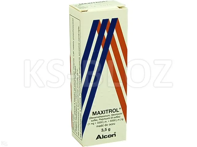 Maxitrol ointment, for eyes