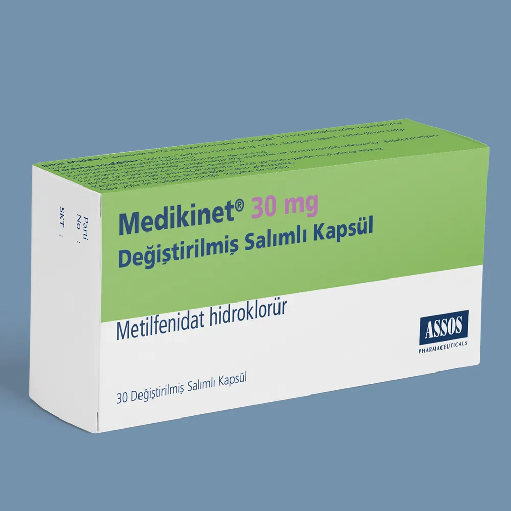 Medikinet cr 30 mg capsules, hard modified release