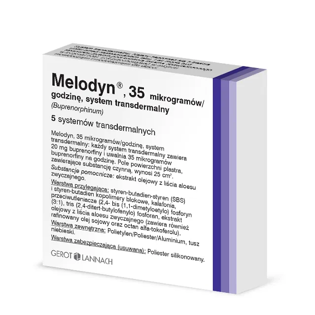 Melodyn sistema, transdermico