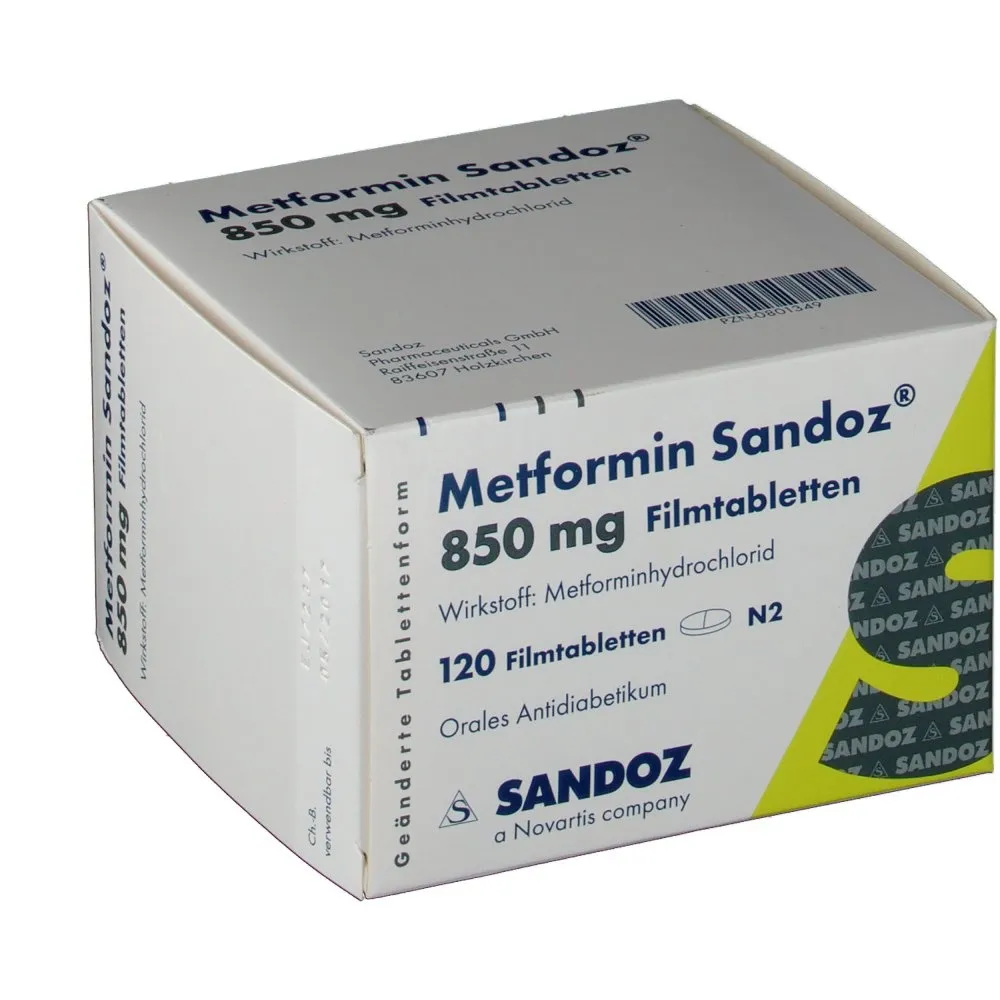Metformina hidrocloruro Sandoz comprimidos de liberación prolongada