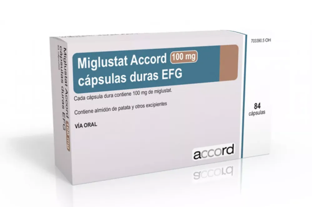 Miglustat Accord cápsulas, duras