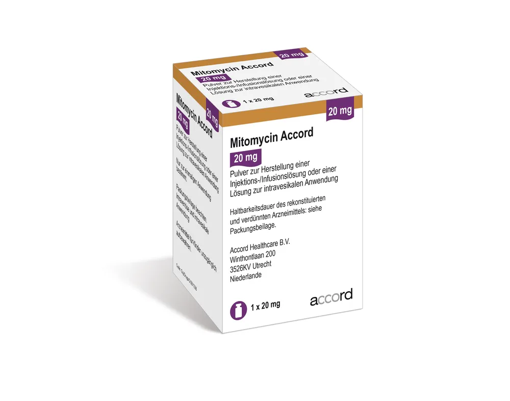 Mitomicina Accord polvo para preparación de solución para inyección o infusión o para vejiga urinaria