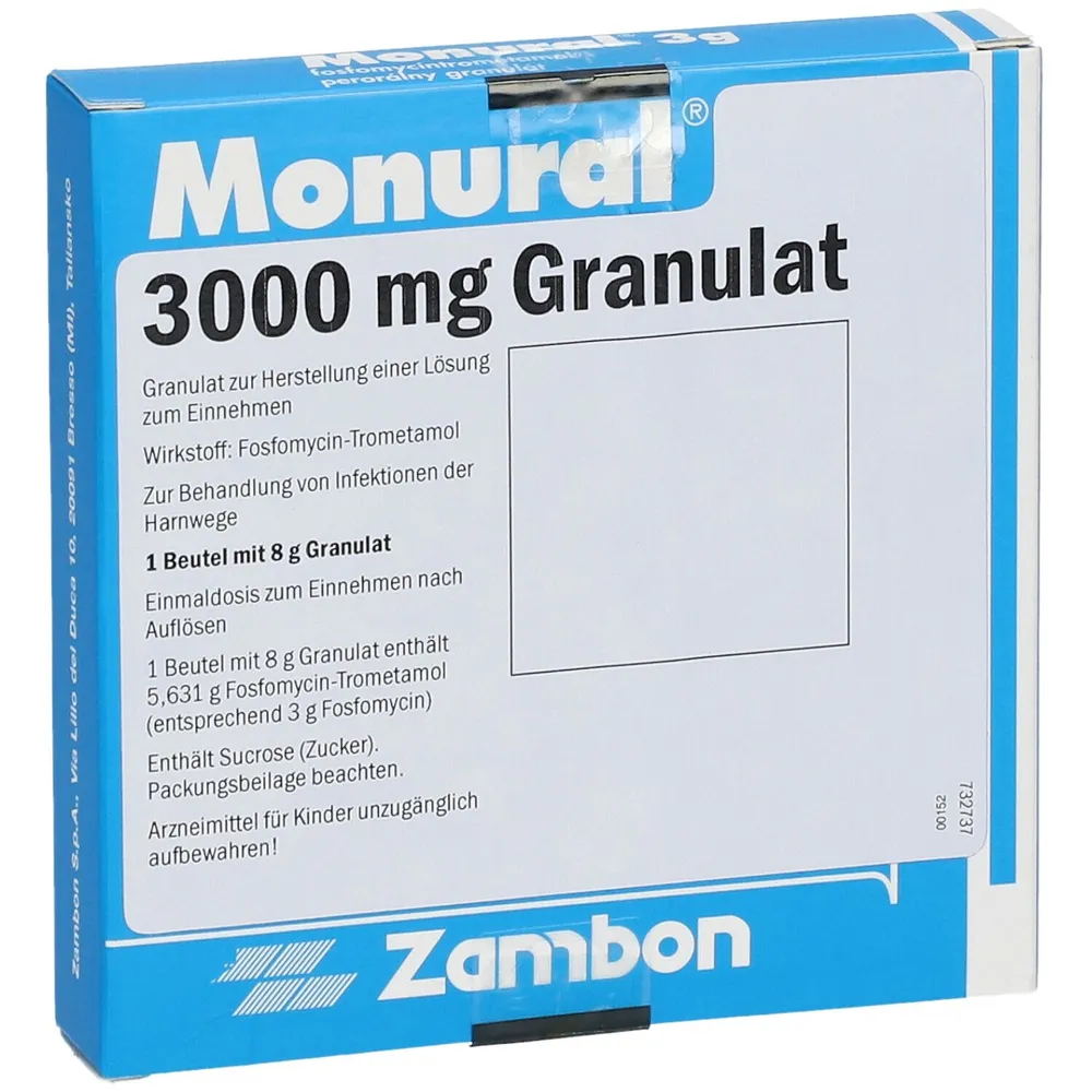 Monural solución oral, polvo para preparación de