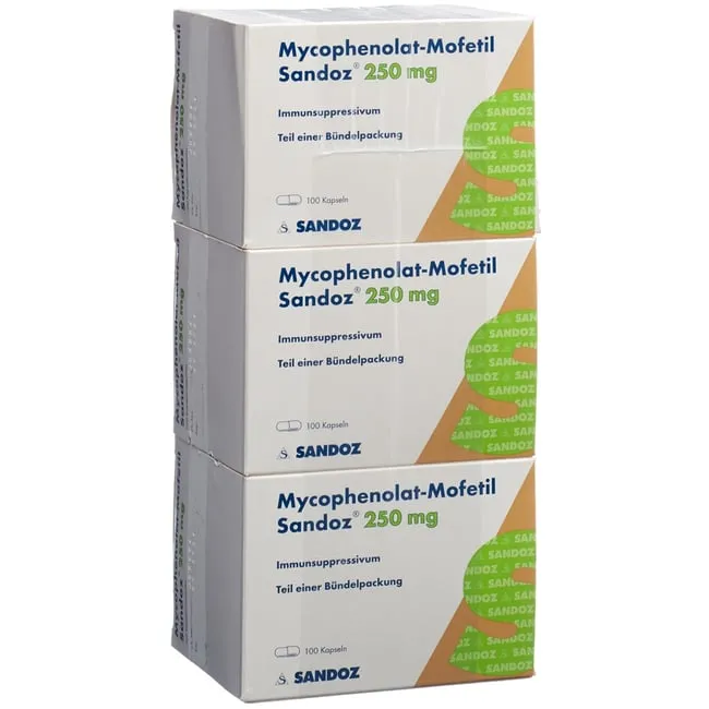 Mycophenolate mofetil sandoz 250 mg hard capsules capsules, hard