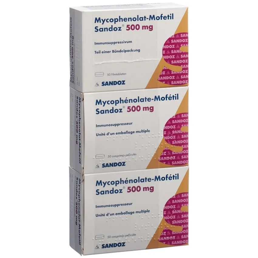Micofenolato mofetilo Sandoz 500 mg comprimidos recubiertos con película comprimidos recubiertos
