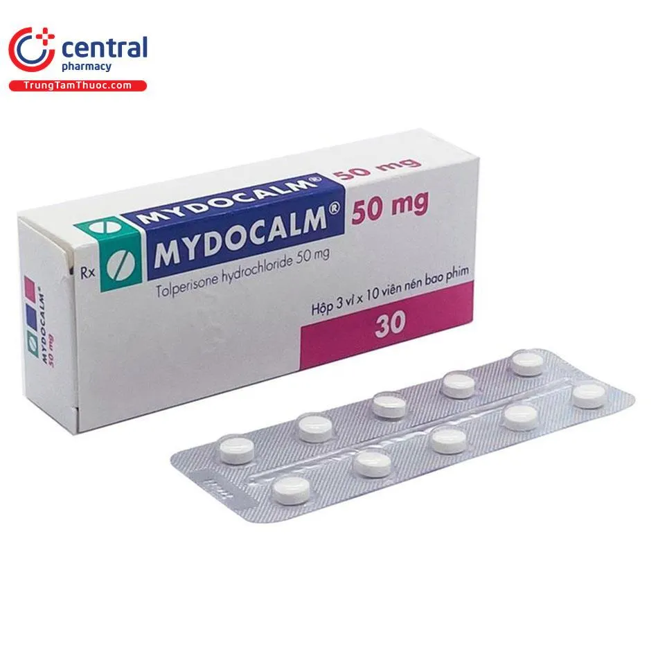 Mydocalm tablets, film-coated