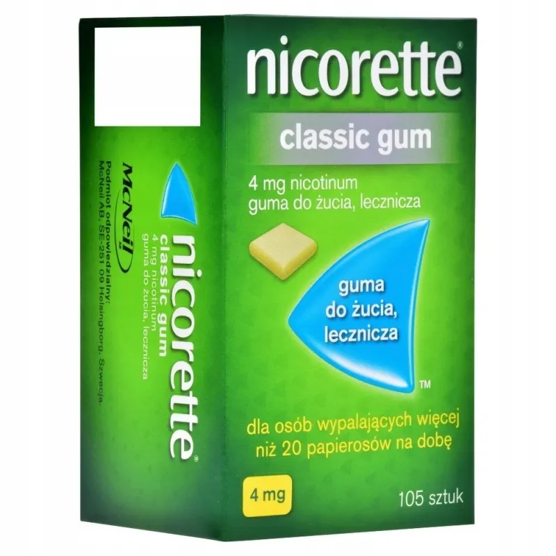 Nicorette Classic chicle goma de mascar, medicinal