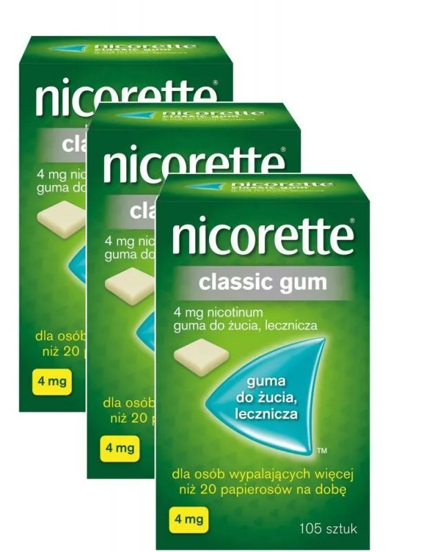 Nicorette Classic chicle goma de mascar, medicinal