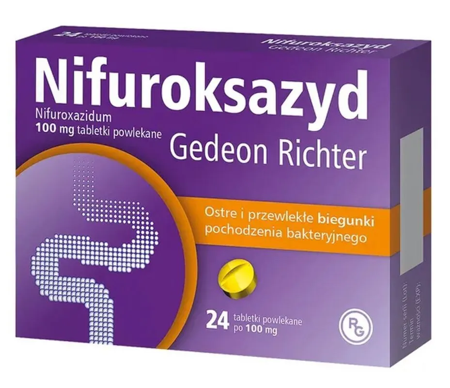 Nifuroxazide gedeon richter tablets, film-coated