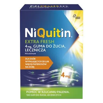 NiQuitin Extra Fresh goma de mascar, medicinal