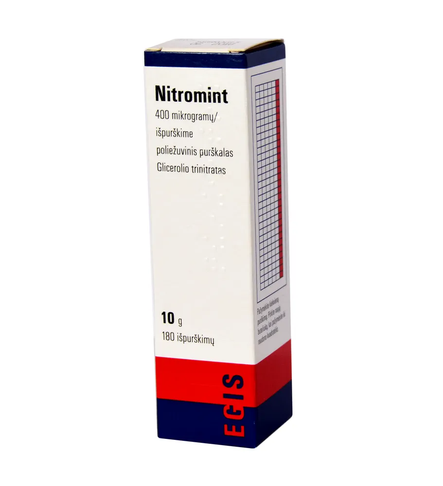 Nitromint spray, sublingual solution