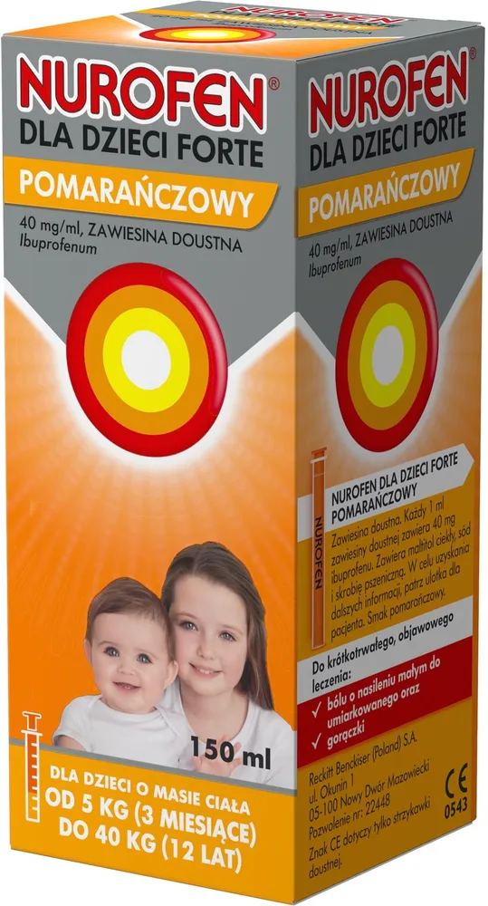 Nurofen para niños forte naranja sospensione, orale
