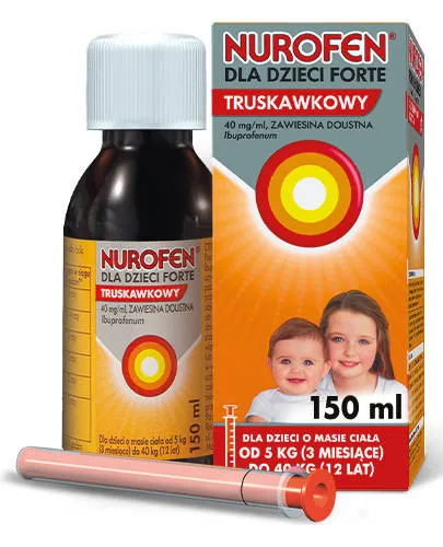 Nurofen para niños Forte sabor fresa sospensione, orale