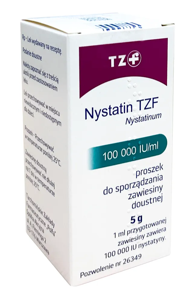 Nystatin tzf powder for preparation of oral suspension