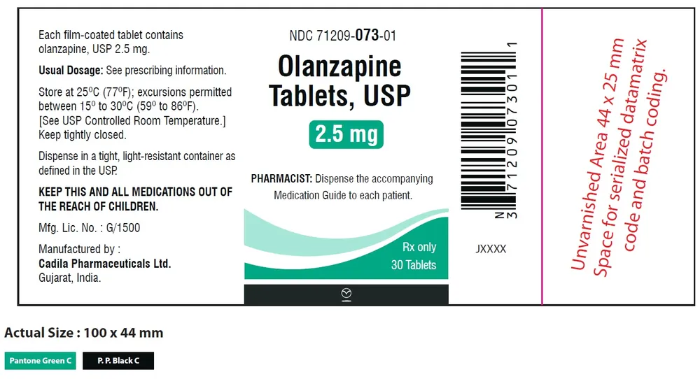 Olanzapine aurovitas tablets, dispersible in the oral cavity